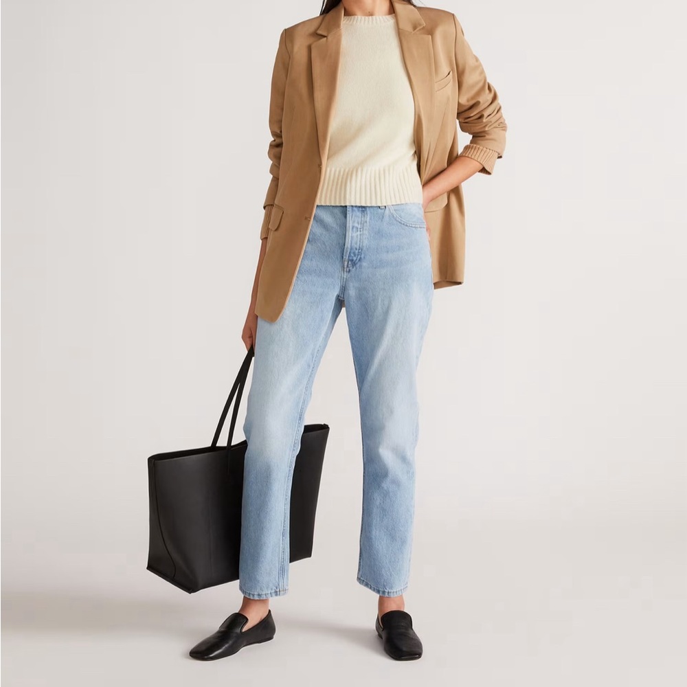 Everlane Cheeky Jean - Size 28 crop - blue